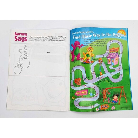 Barney Magazine July/Aug 1998 Happy Birthday BJ! RARE - Picture 11 of 11